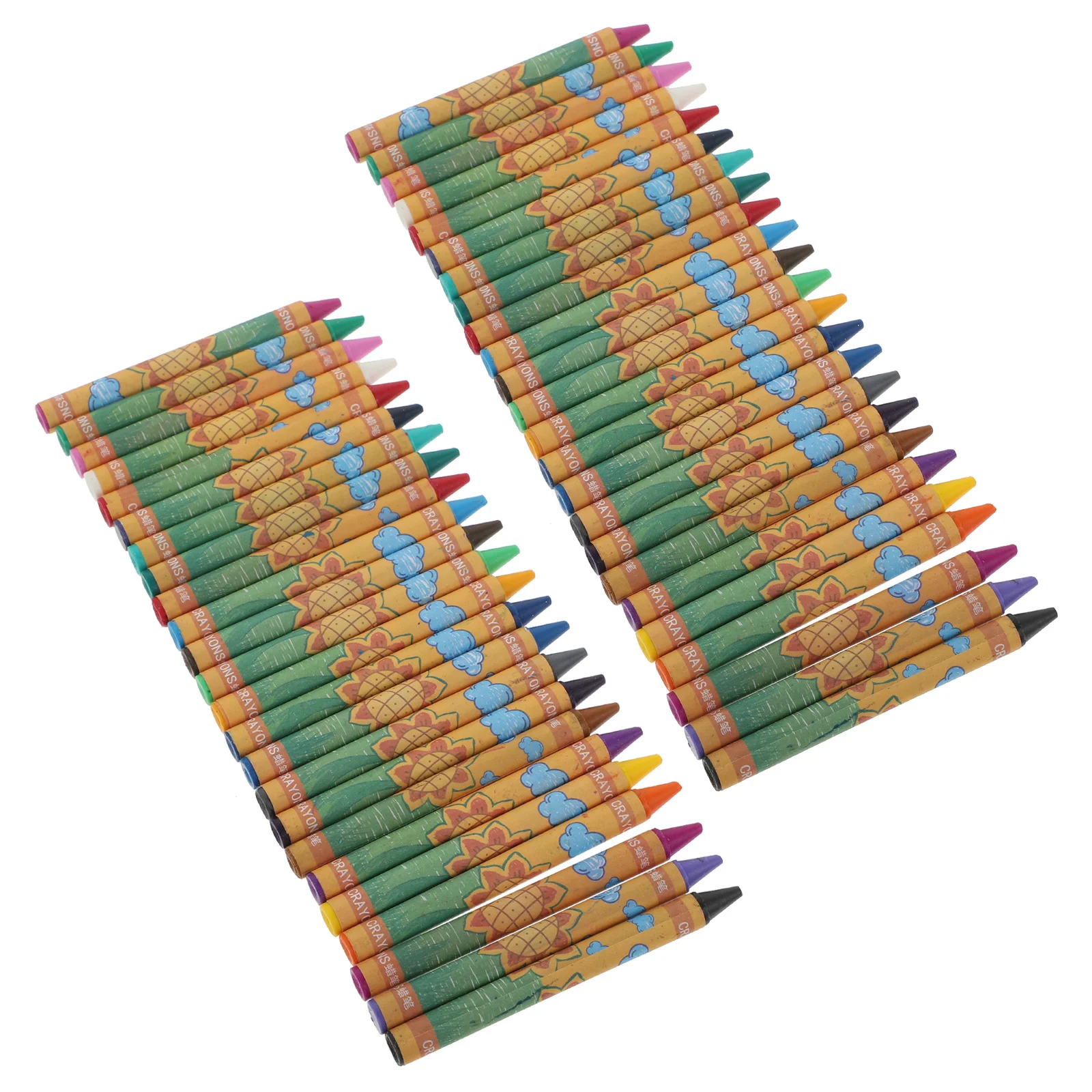 

48 pcs Colored Pencils Set 24 Color 'S Crayons For Drawing Coloring Books Art Supplies School Projects Creative
