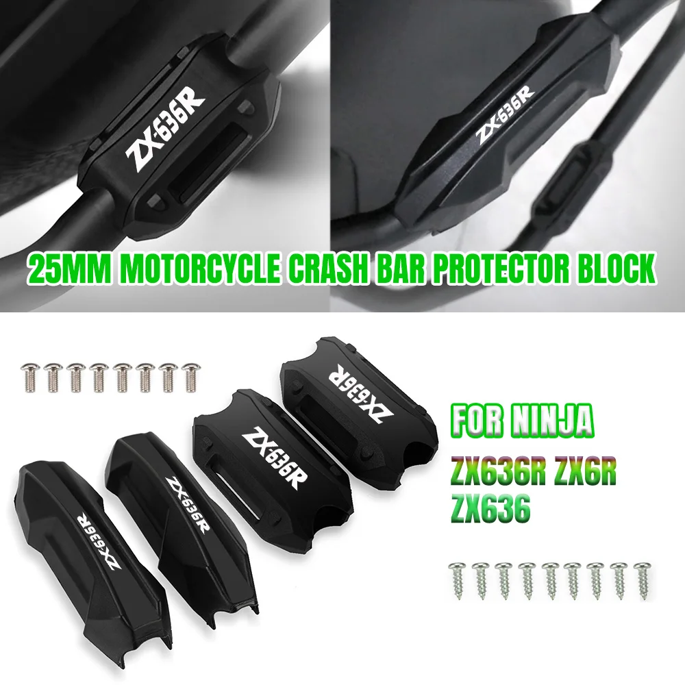 

Motorcycle Bumper Engine Guard 25MM Protection Block Crash Bar Decorative For KAWASAKI NINJA ZX636R ZX-636R ZX-6R ZX6R ZX636