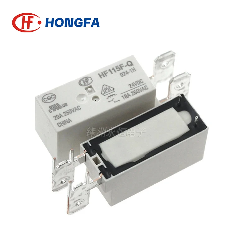 5ชิ้นใหม่HF115F-Q-005-1H HF115F-Q-012-1H HF115F-Q-024-1H HF115F-Q-048-1H HF115F Q 012 024 1H 20A 5โวลต์12โวลต์24โวลต์48โวลต์รีเลย์ไฟฟ้า