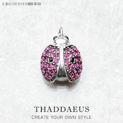 Pendants Red Wings Beetle Lady Bug Brand New Fashion Jewelry Europe 925 Sterling Silver Accessories Gift For Women