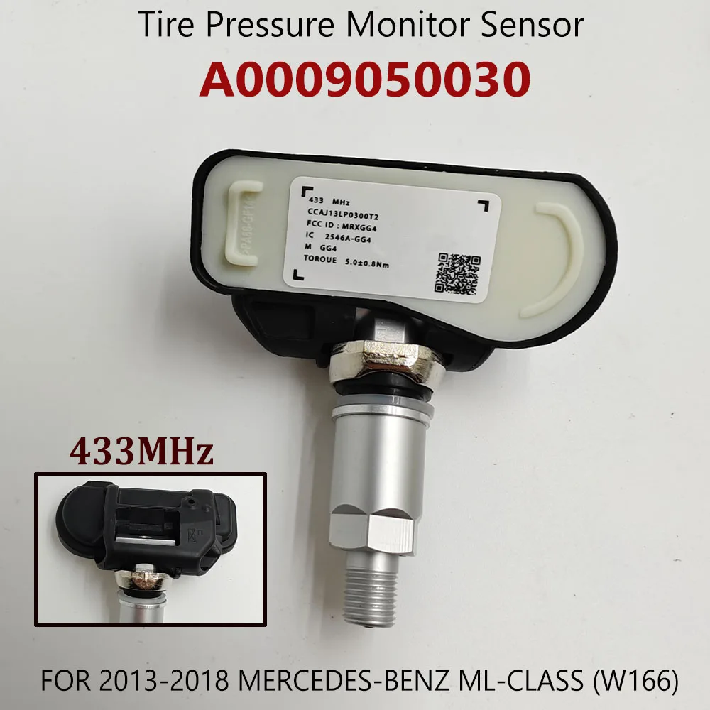 Nuovo 1 pz A0009050030 670002790 0009050030 TPMS 433MHz sensore di monitoraggio della pressione dei pneumatici per 2013-2018 MERCEDES-BENZ ML-CLASS