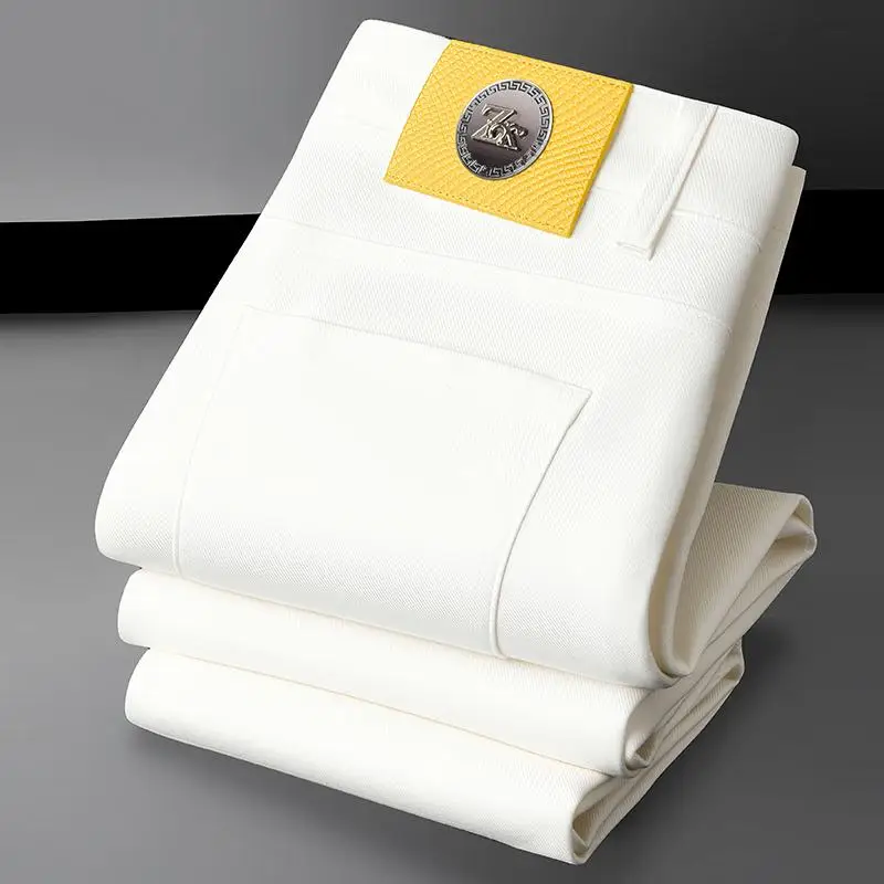Nuevos Jeans Casuales de Verano para Hombre, Estilo Hong Kong de Alta Gama, Guangzhou Thirteen Bay, Jeans Levis Lavados, Cort...