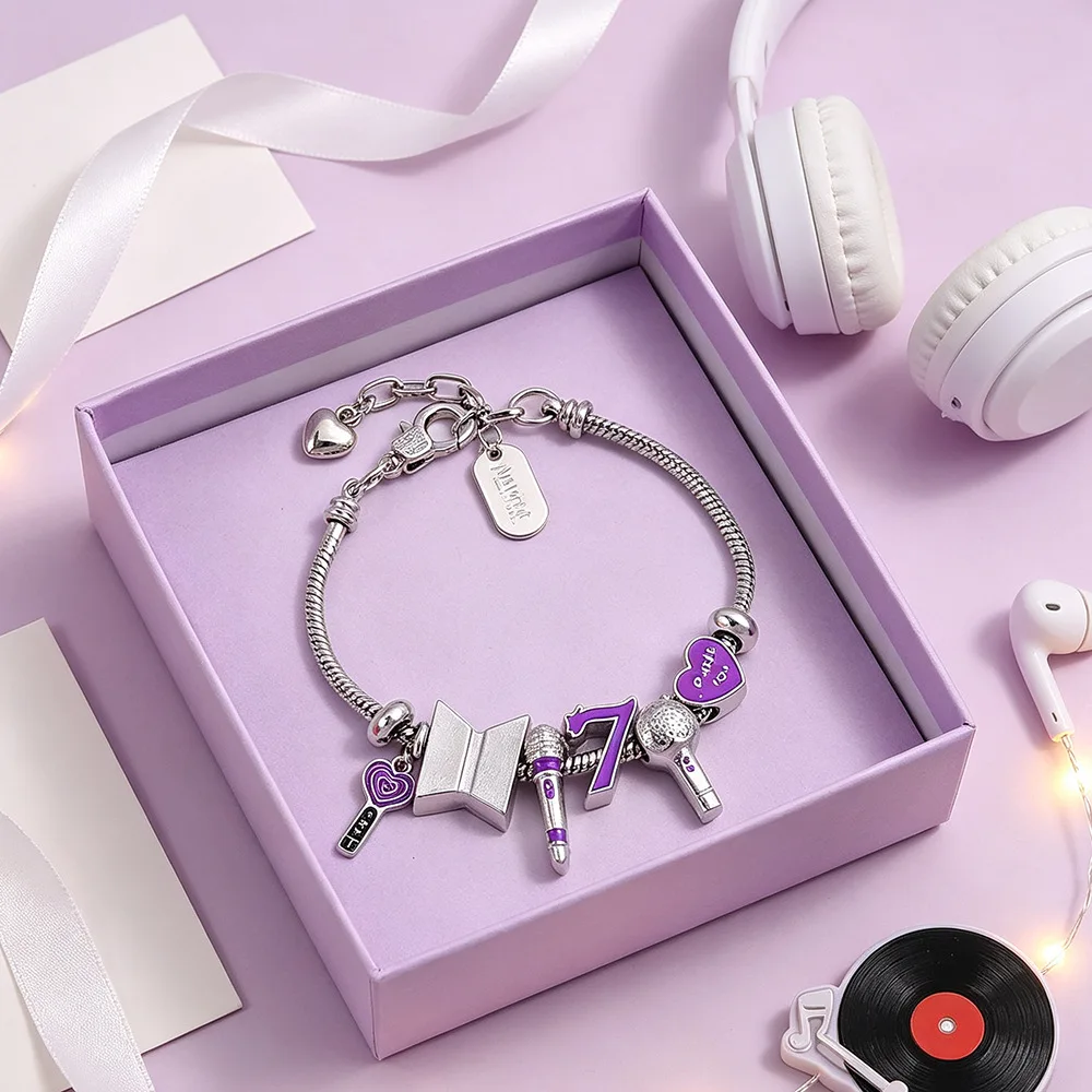 Kpop-Derivat-Accessoires, DIY-Armbandperlen, Teenager-Mode, Cartoon-Zubehör, Cosplay-Schmuck, Geschenk für Fans.