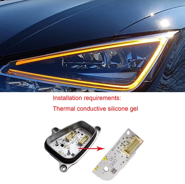 BAVISS CSL Yellow Amber  Blue Red Angel Eyes DRL For 2017-2021 Seat Arona Ibiza LED Headlight Daytime Running Lights Upgrade