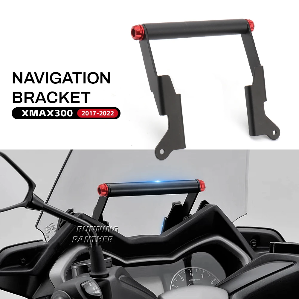 GPS Mount Fit For Yamaha X-Max300 X-MAX300 XMAX300 XMAX 300 2017-2022 Motorcycle Phone Holder Stand Navigation Plate Bracket