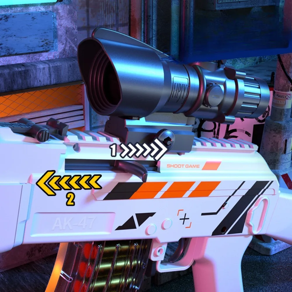 AK47 pistolet à balle molle lancement manuel tirer boulon mitraillette garçon jouet pistolet arme modèle cadeau de noël pour adultes garçons