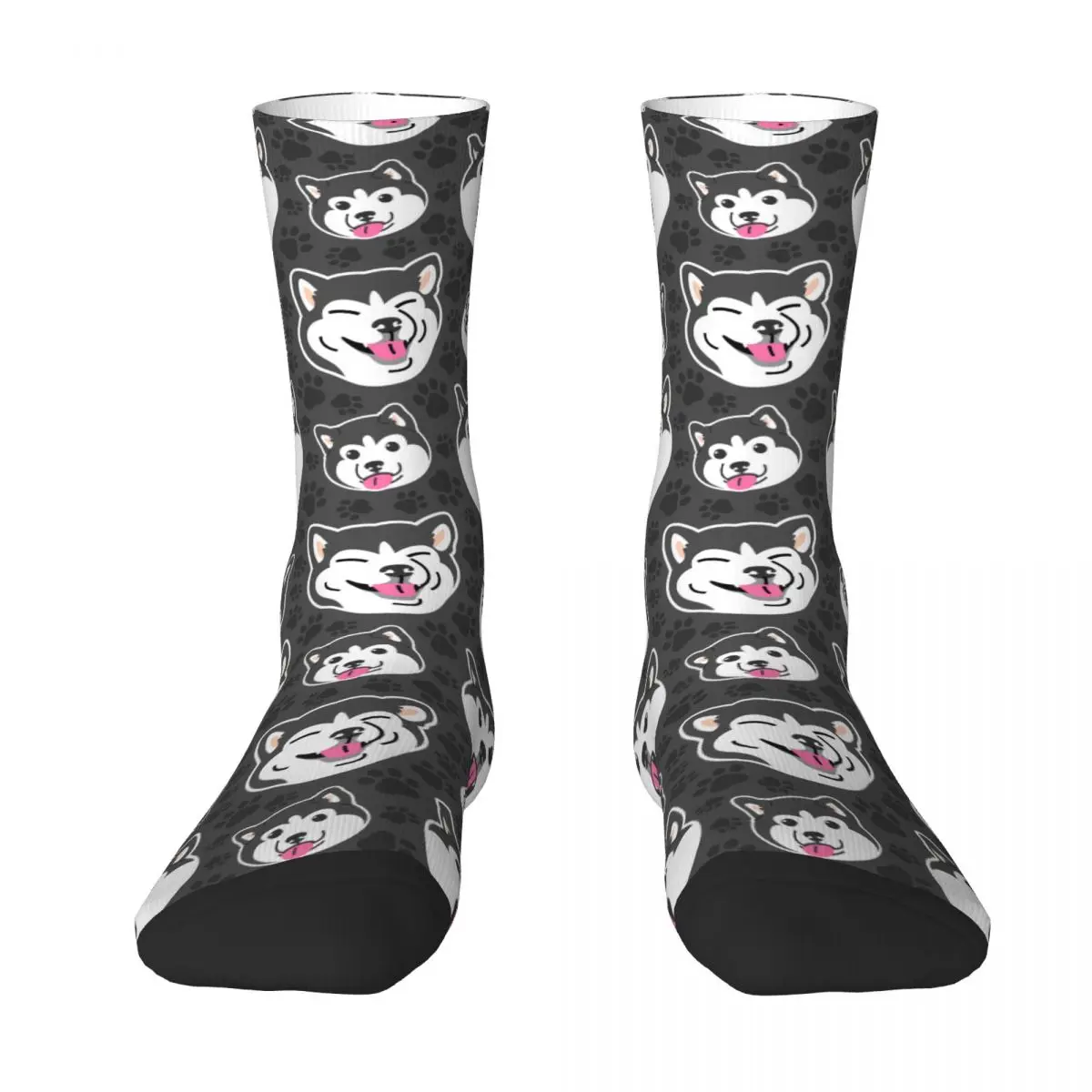 

Husky Dog Dogs Pet Puppy Sock Socks Men Women Polyester Stockings Customizable Design