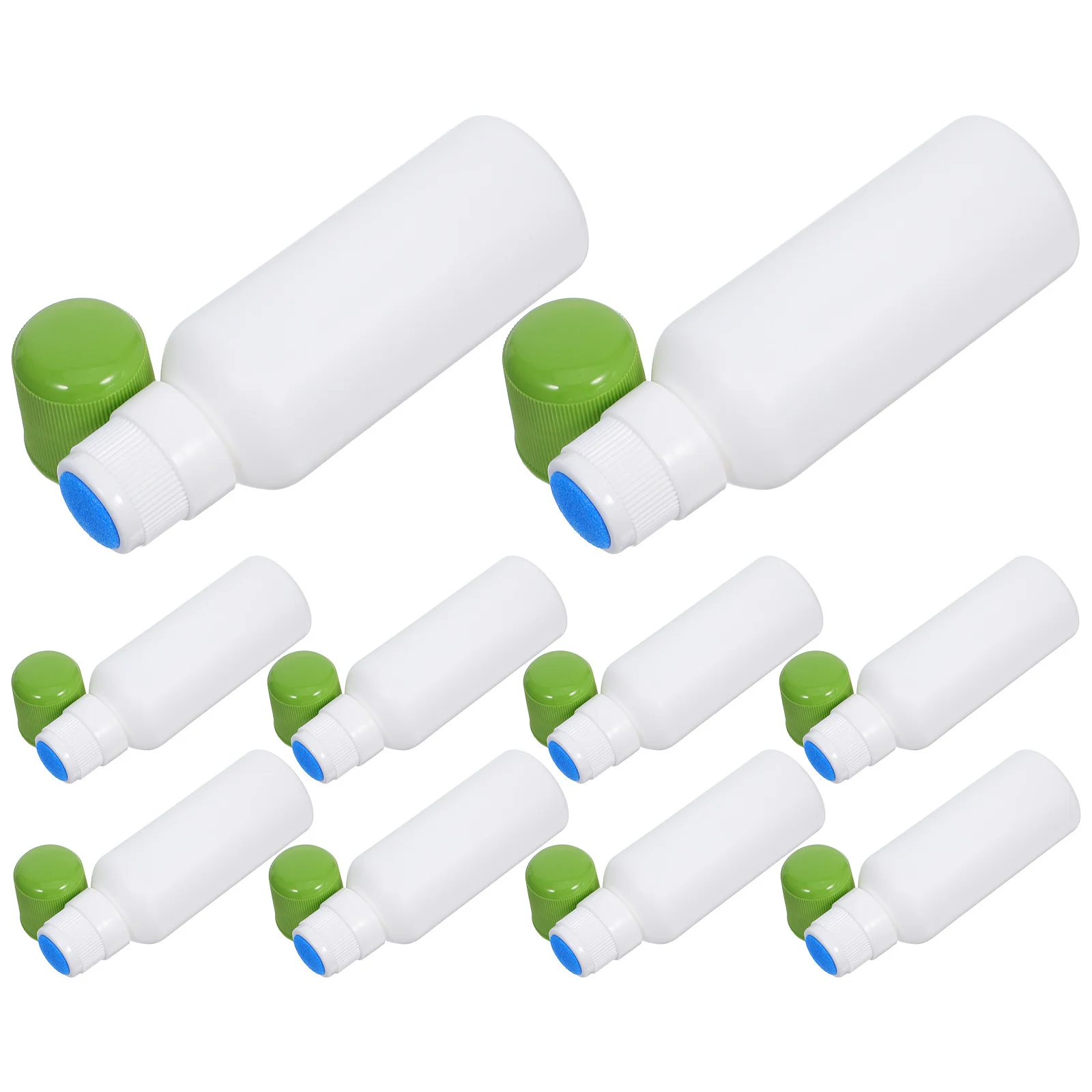 

10Pcs Liquid Applicator Bottles Sponge Tip Refillable Plastic Container Precise Dispensing for Essential Oils Lotion Medicine