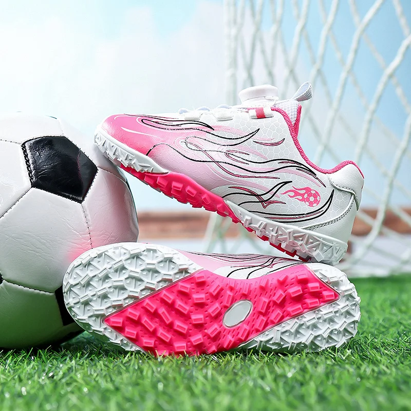 

Молодежные футбольные бутсы унисекс. Удобные дышащие футбольные бутсы для тренировок по матчу с вращающейся пряжкой.