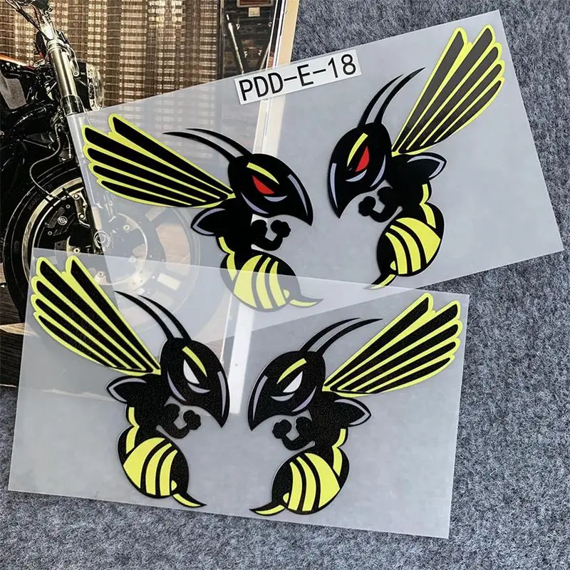 Car Windshield Decal Funny Car Wasp Scratch Stickers Home Accessories For Wall Icebox Laptop Refrigerator Door Car Window