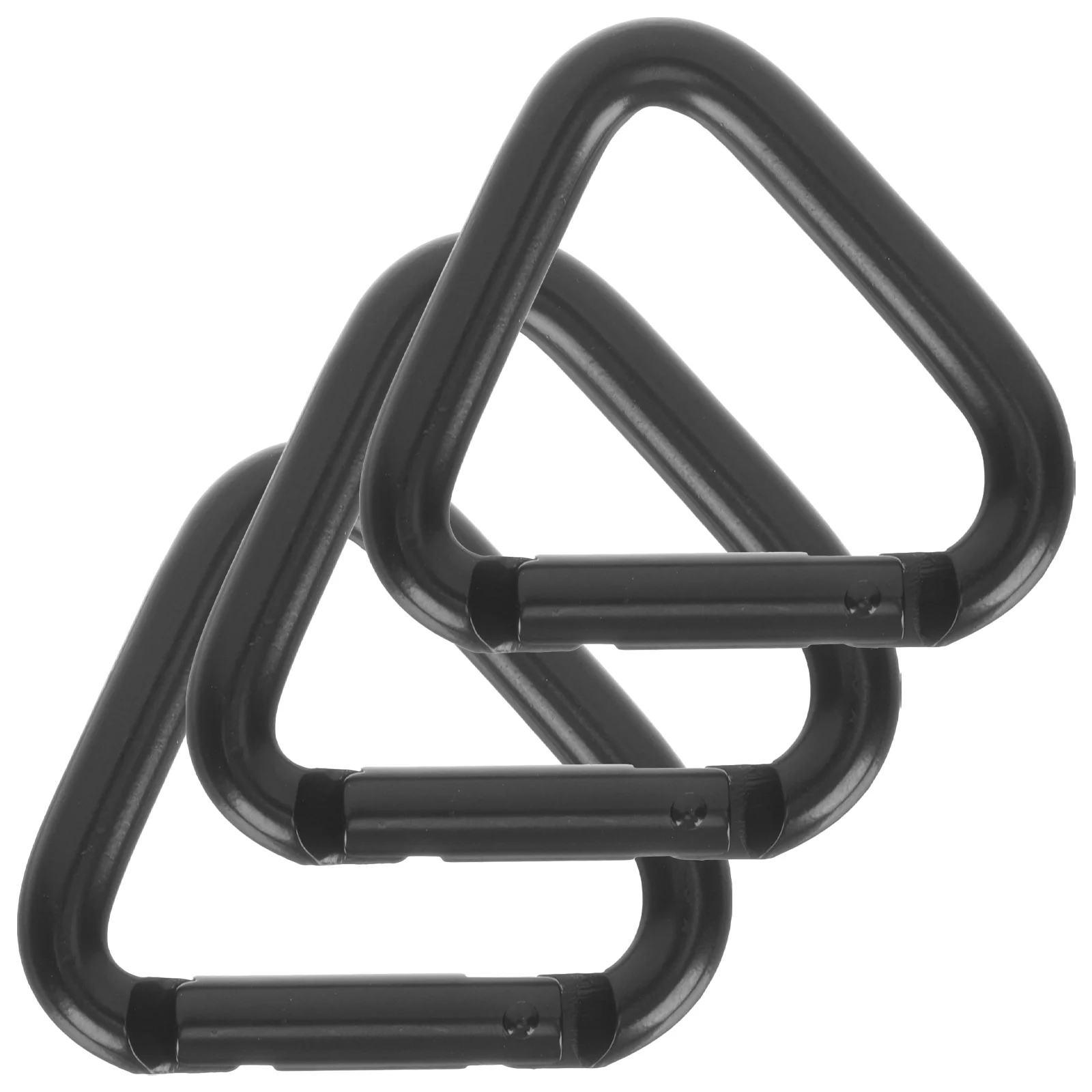 

3 Pcs Triangle Carabiner Locking Hook Heavy Duty Carabiners Aluminum Alloy Buckle Large Multi-functional