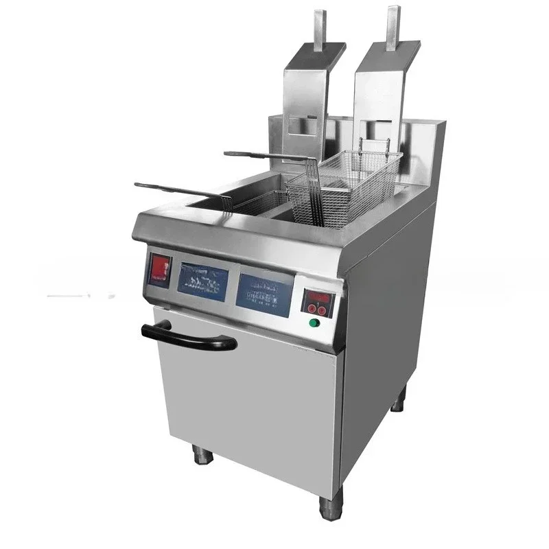 Touch screen induction fryer intelligent automatic lifting fryer commercial vertical fries constant temperature electric fryer