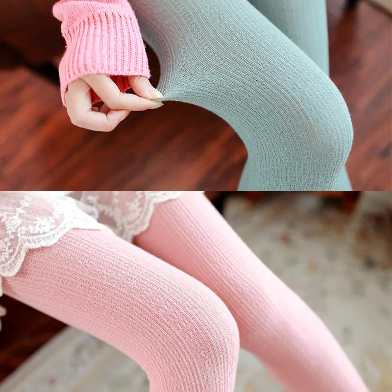 2022 Winter Trend Knitting High elastic super thick Women's pantyhose fashion casual vertical cotton stripes tights free ship