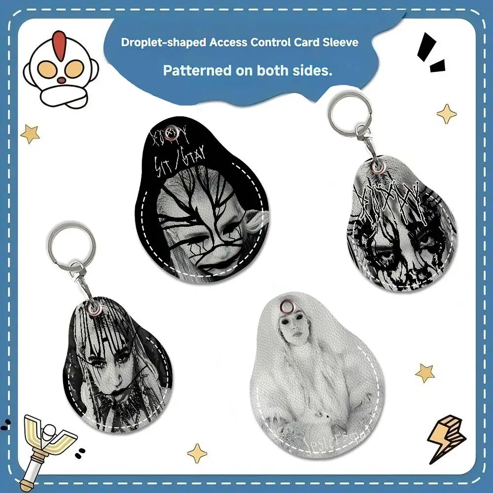 Album I Disagree By Poppy Mini Water Drop Shape Community Access Card Holder Elevator Card Sensor Drop Card Protector Keychain