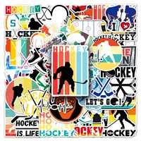 50Pcs Ice Hockey Stickers Waterproof Hockey Sports Decals for Laptop Luggage Skateboard WaterBottle Hockey Team Decor Stickers 3
