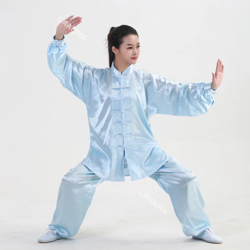 Ropa de Tai chi para hombre y mujer, disfraz de artes marciales, ropa de rendimiento para adultos