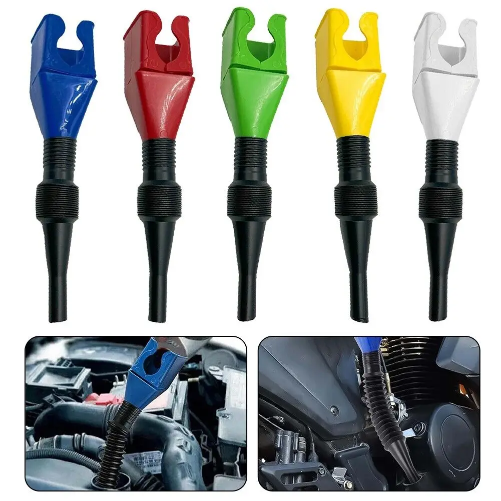 

Flexible Draining Oil Snap Plastic Funnel Multi-Function Funnel Hand-Free Gasoline Engine Oil Funnel Square Mouth Refueling Tool