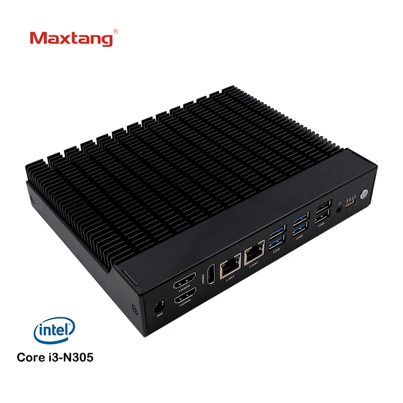 Maxtang N97 Intel Alder Lake NシリーズCPU搭載の組み込みミニPCは、3つのHDMI 2.0で複数のディスプレイをサポートします。
