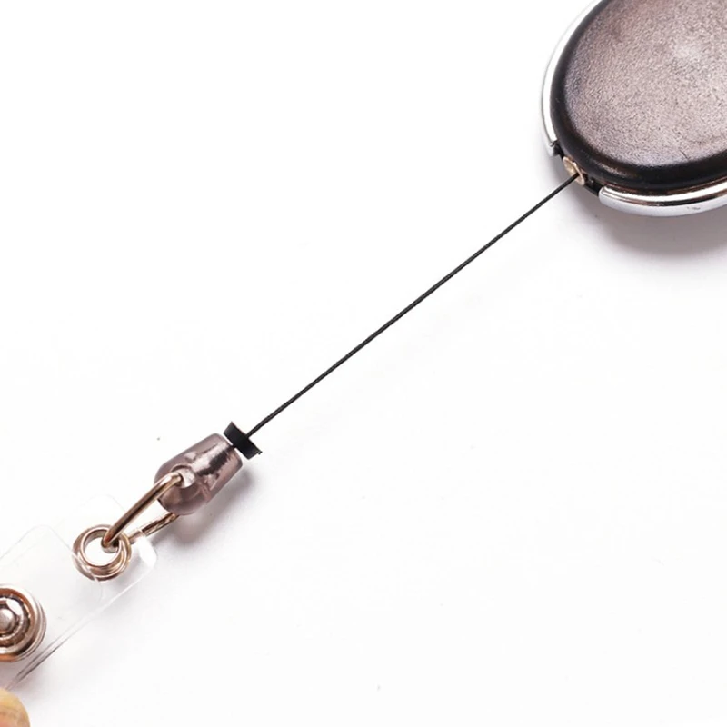 Transparante werkkaarthouder voor personeels met nekriem Intrekbare clip Badgehaspel Werknemerkaart Beschermhoes Lanyard ID-naamkaart