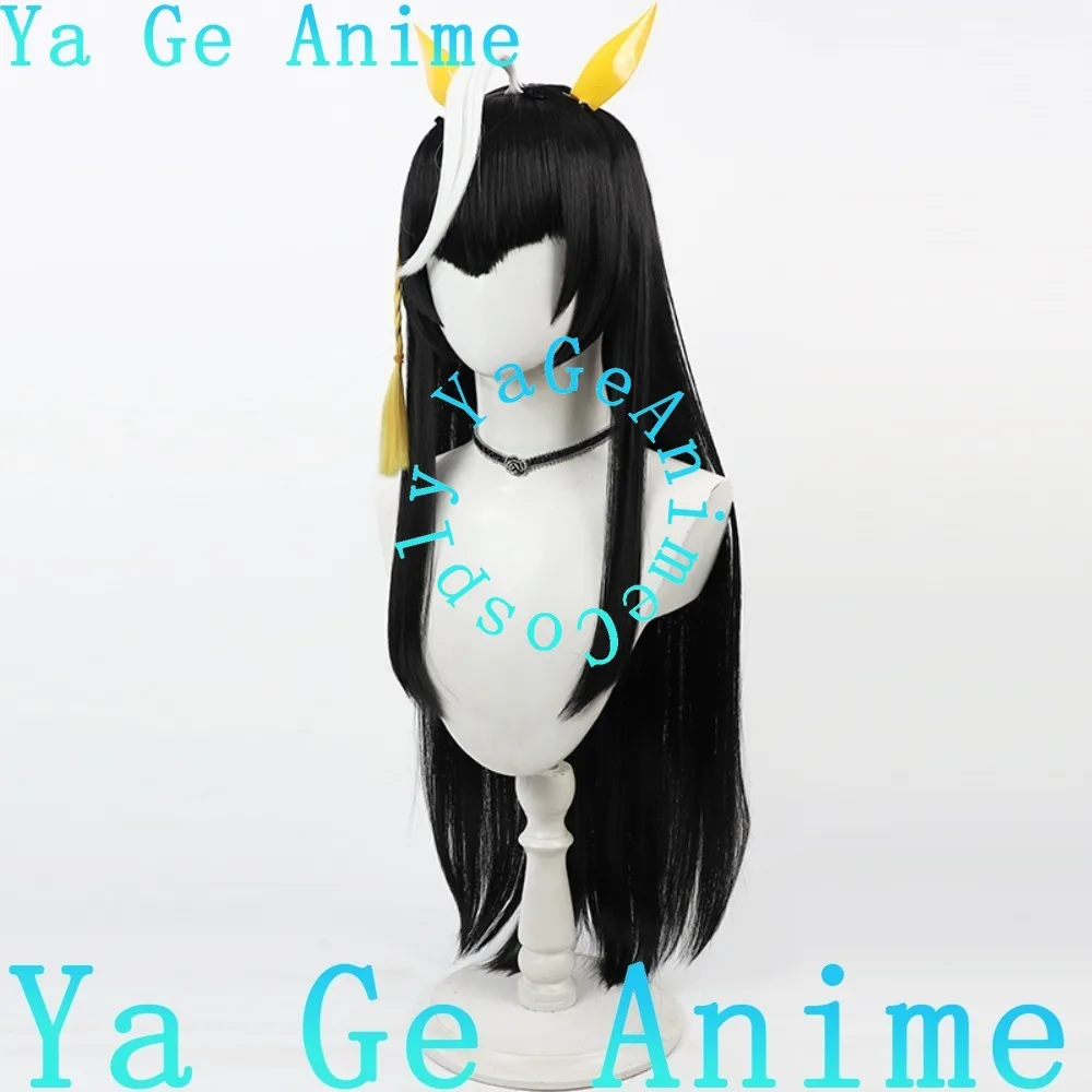 Wig Cosplay Uma Musume Pretty Derby Golden Town Light Permainan Anime Pesta Karnaval Halloween Rambut Sintetis Tahan Panas
