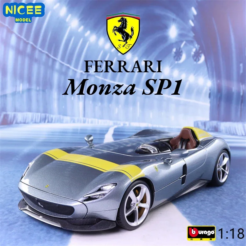 

Bburago 1:18 Ferrari Monza SP1 sports car High Simulation Diecast Car Metal Alloy Model Car gift collection decorative toy B369