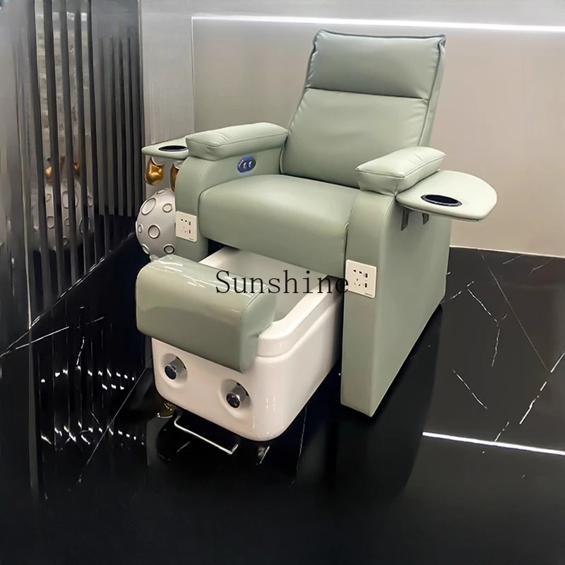 

Multifunctional foot bath, hair chair, special for nail salon, electric reclining lazy sofa with socket charging