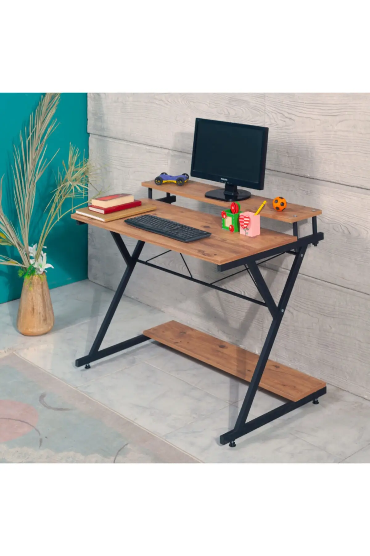 Atlantik Pine Gaming Table Computer Desk 1108