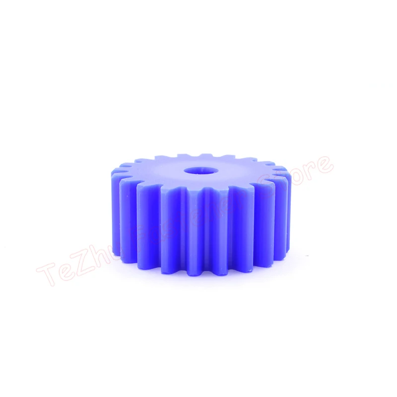 1pc Blue Nylon Spur Gear 3 Modulus 28 30 31 32 33 34 35 36 37 38 40 41 42 43 44 45 Teeth Plastic Cylindrical Gears