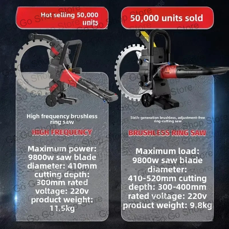 Adjustable Brushless High Frequency Ring Saw Concrete Steel Wall Cutting Machine for Professional Opening & Window Modification