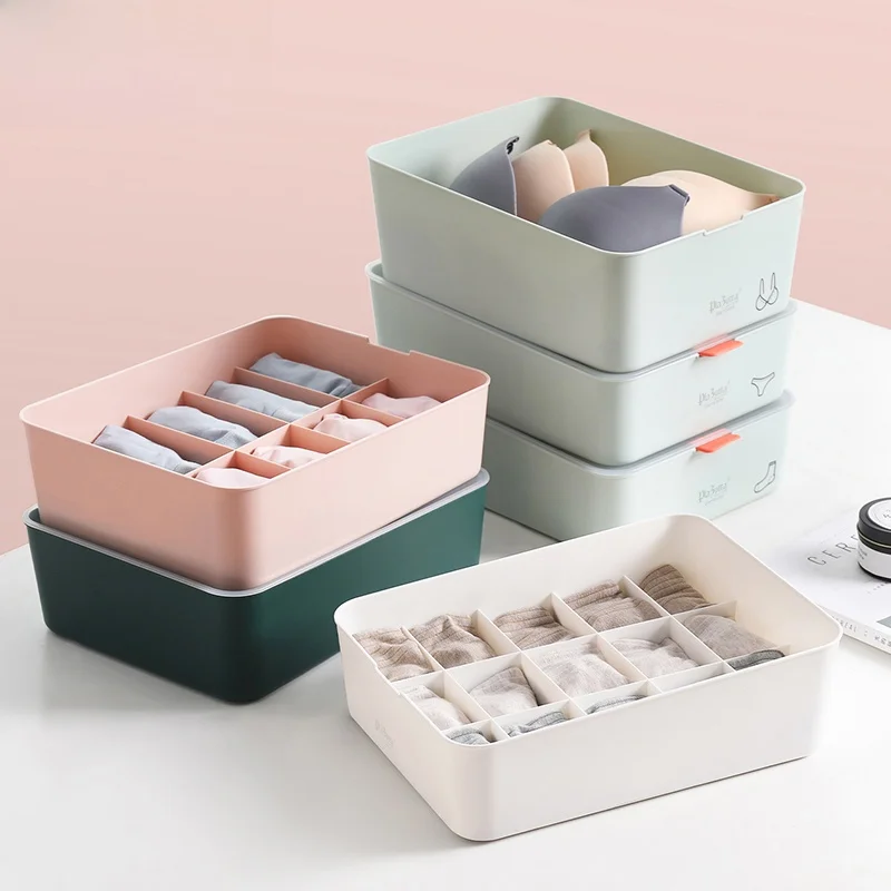 

Plazotta Der Sle Organizer Box for Underwear Sos Bra And orts Plastic Divided Storage Box aron Color Nordic Sle