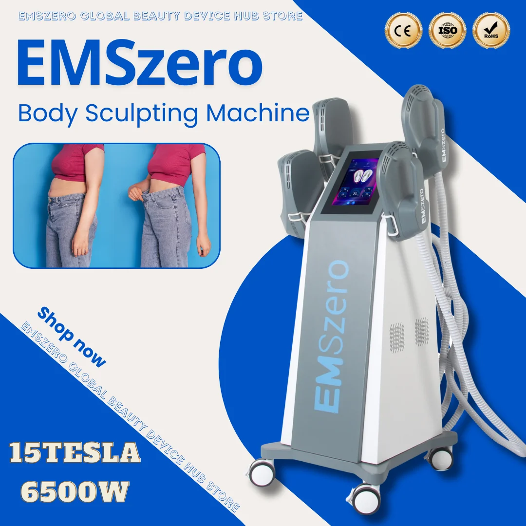 

EMSzero RF 6500W 200HZ Professional Electromagnetic Fat Removal Slimming EMS Muscle Stimulation Body Weight Lose Machine