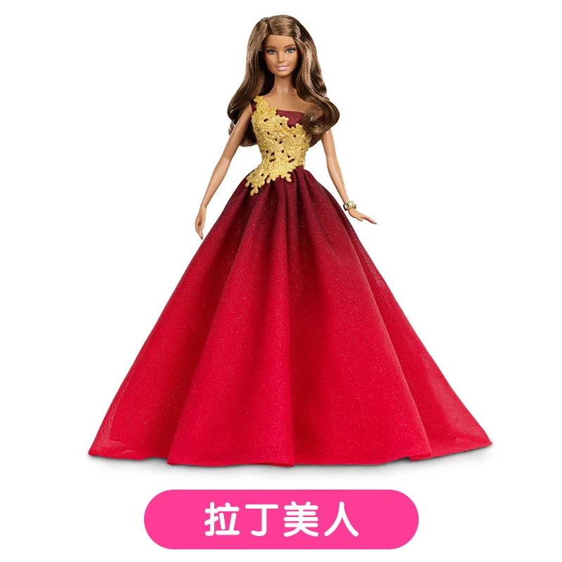 

Collector's Edition Holiday Barbie Doll Princess Theme Authentic Birthday Gift for Girls Hot Selling Doll with Wishes