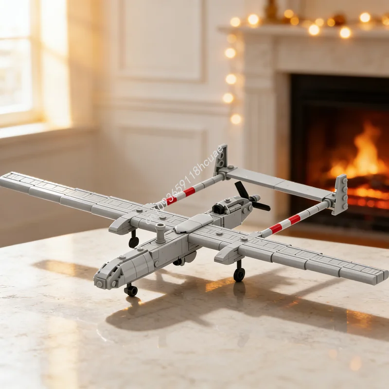 

271 деталь MOC IAI Heron TP, конструктор, архитектурная модель, рождественский подарок, сборка своими руками, развивающий конструктор, креативная идея для детей