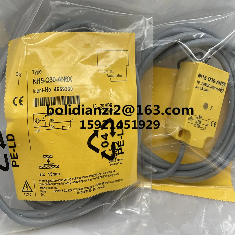 Novo Sensor Interruptor De Proximidade, Em Estoque, NI15-Q30-AP6X, NI15-Q30-AN6X