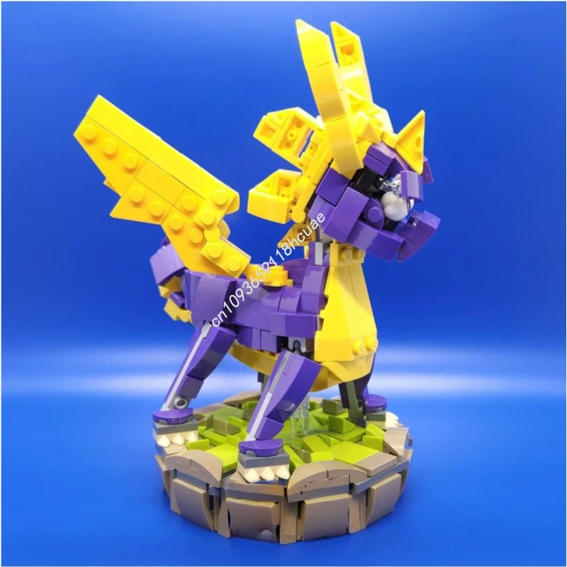 458 шт., модульный шпитро, модель дракона-дракона, Moc, строительный блок, сделай сам, креативная сборка, развивающие игрушки, детский рождественский подарок