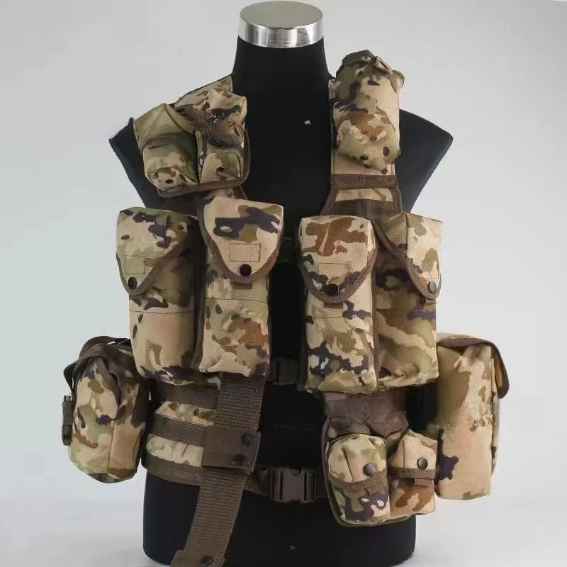 

06 Tactical Vest New Bullet Bag Jacket Set Accessories Package 11-piece Carry-on Equipment Set