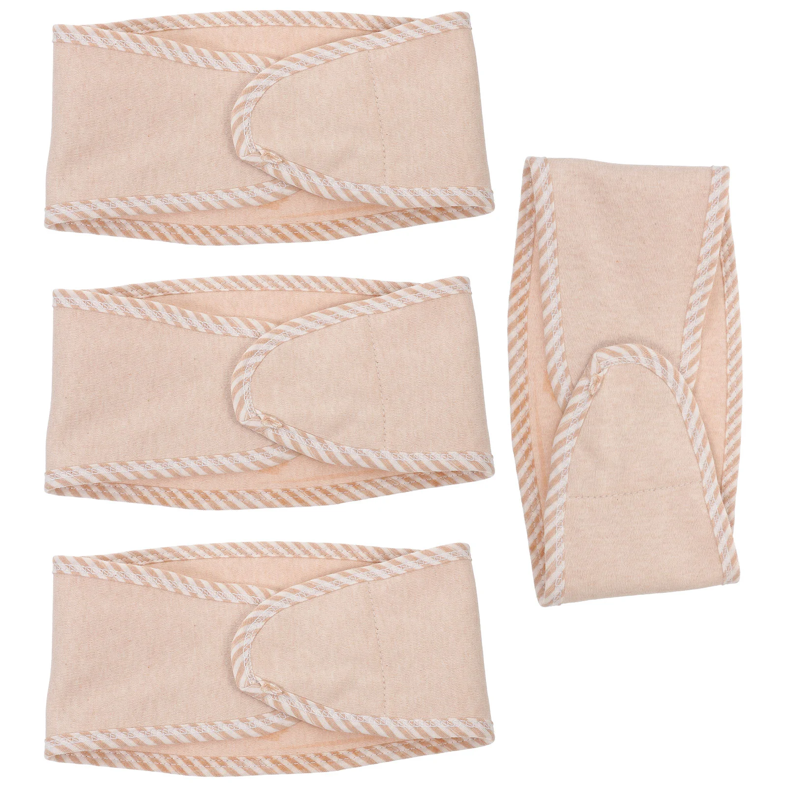 4 Pcs Colored Cotton Baby Belly Circumference Bellybands Durable Navel Cord Apron 47x105x03cm Accessories Beige Toddler