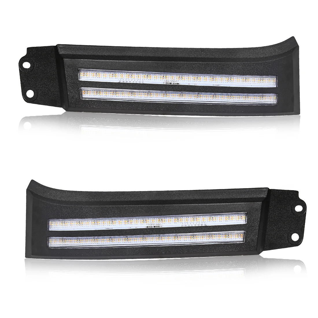 For Toyota Tundra 2007-2013 Sequoia 2008-2017 LED Daytime Running Lights White DRL Daylights Amber Turn Signal LED DRL 2 Colors