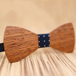 Hot Sale Retro Wood Tie For Mens Handwork Solid Color Butterfly Bow Wedding Groom Suit Accessories Wooden Bowtie Party Gifts