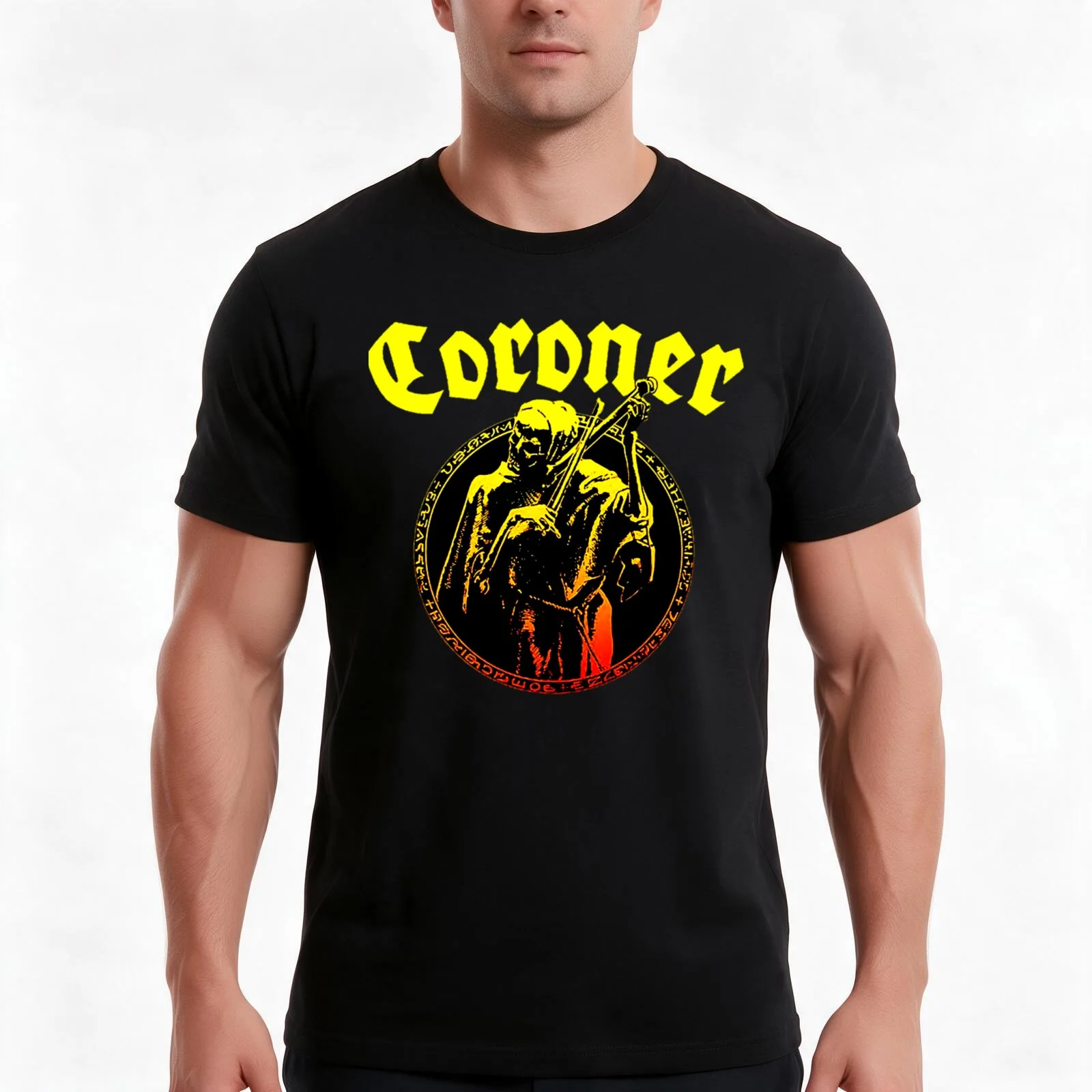 Best Quality - Coroner T-Shirt Summer Casual Cotton Tee Oversized Streetwear Tops Vintage Graphic Print Unisex Men Women