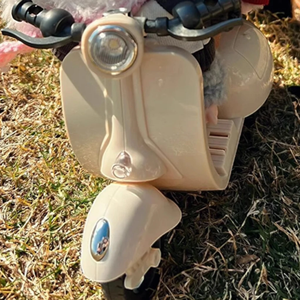 Mini Electric Motorcycle for Pet Hamster Doll Fun Toys for Labubu Doll Accessories Mini Electric Bike Motorcycle Doll