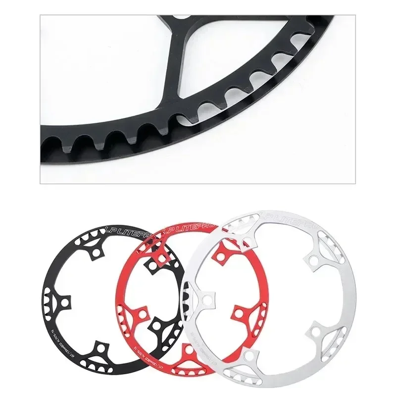 Litepro 130 BCD Chainring Square Connecting Rods Crankset 45T 47T 53T 56T 58T Bicycle Crank and Chainwheel for Gravel Road Bike