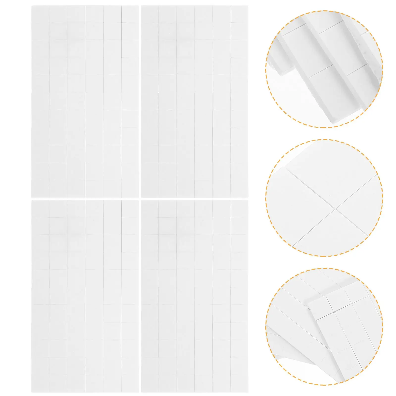 

5 Sheets Scrapbooking Foam Square Stand Crafts Accessories Tape Supplies Office