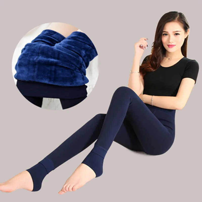 New Green Winter Women Leggings Warm Velvet Casual Black Skinny Legging High Elastic Waist Thicken Lady\'s Fitness Pants Clothes