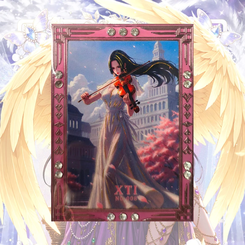 Anime One Piece DYN KNW AQ XKX HP Cards Metal Cards Hancock Nami Kalifa Vivi Perona Robin Uta Reiju Shirahoshi Collection Cards view 5