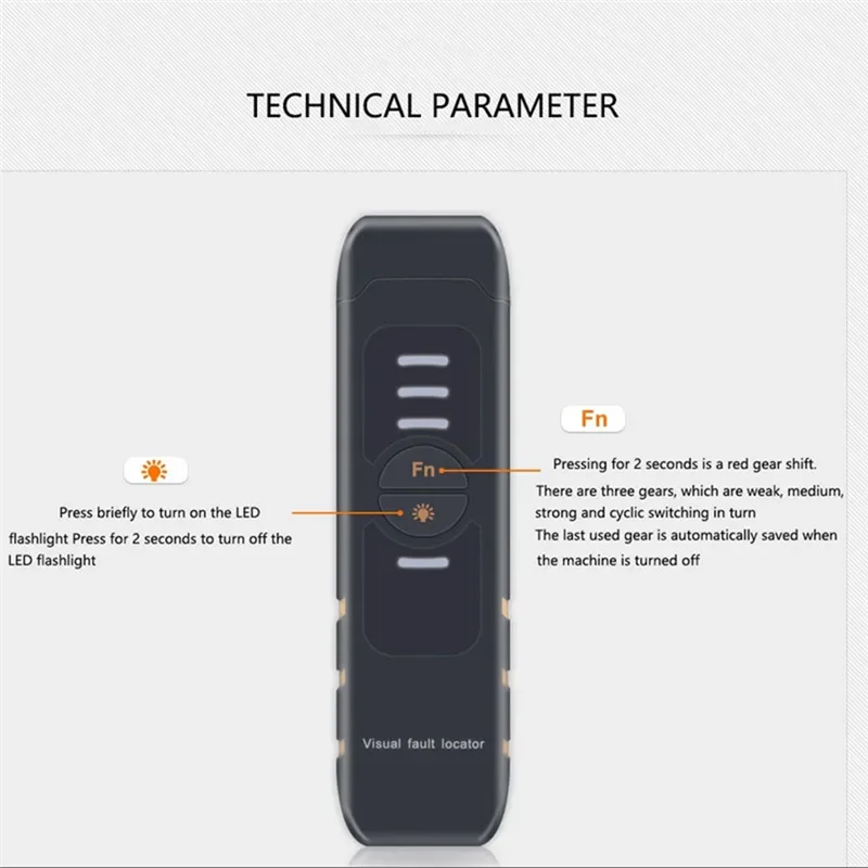 M18K-VFL 15MW FTTH Fiber Optic Tester Pen Tool USB Charge LED Lighting Visual Fault Locator Red Light