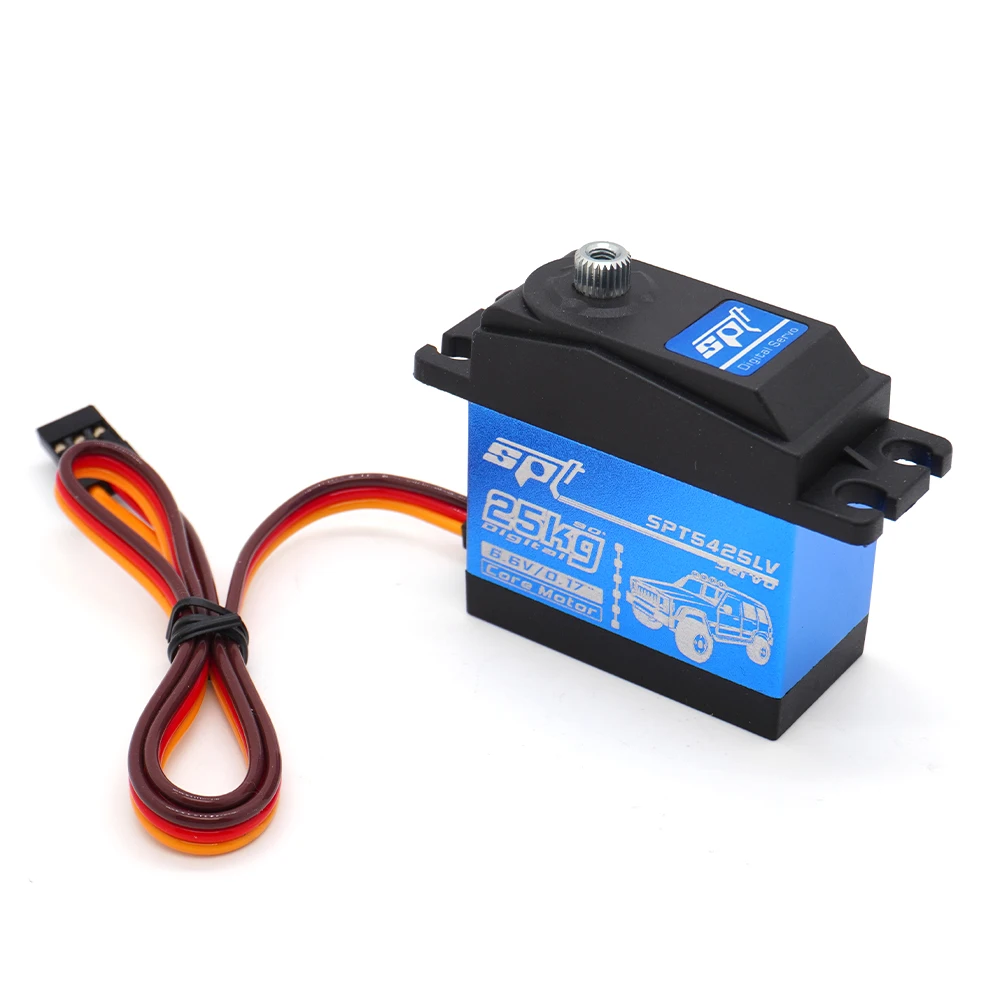 SPT 25KG 35KG High Torque Digital Servo SPT5425LV SPT5435LV Metal Gear Waterproof Silver 25T Arm 1/8 1/10 RC Crawler SCX10 TRX4