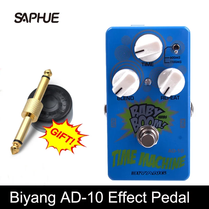 

Biyang-Electric Guitar Pedal with Pedal Connector, BABY BOOM TIME MACHINE, Analog Delay Effect, AD-10