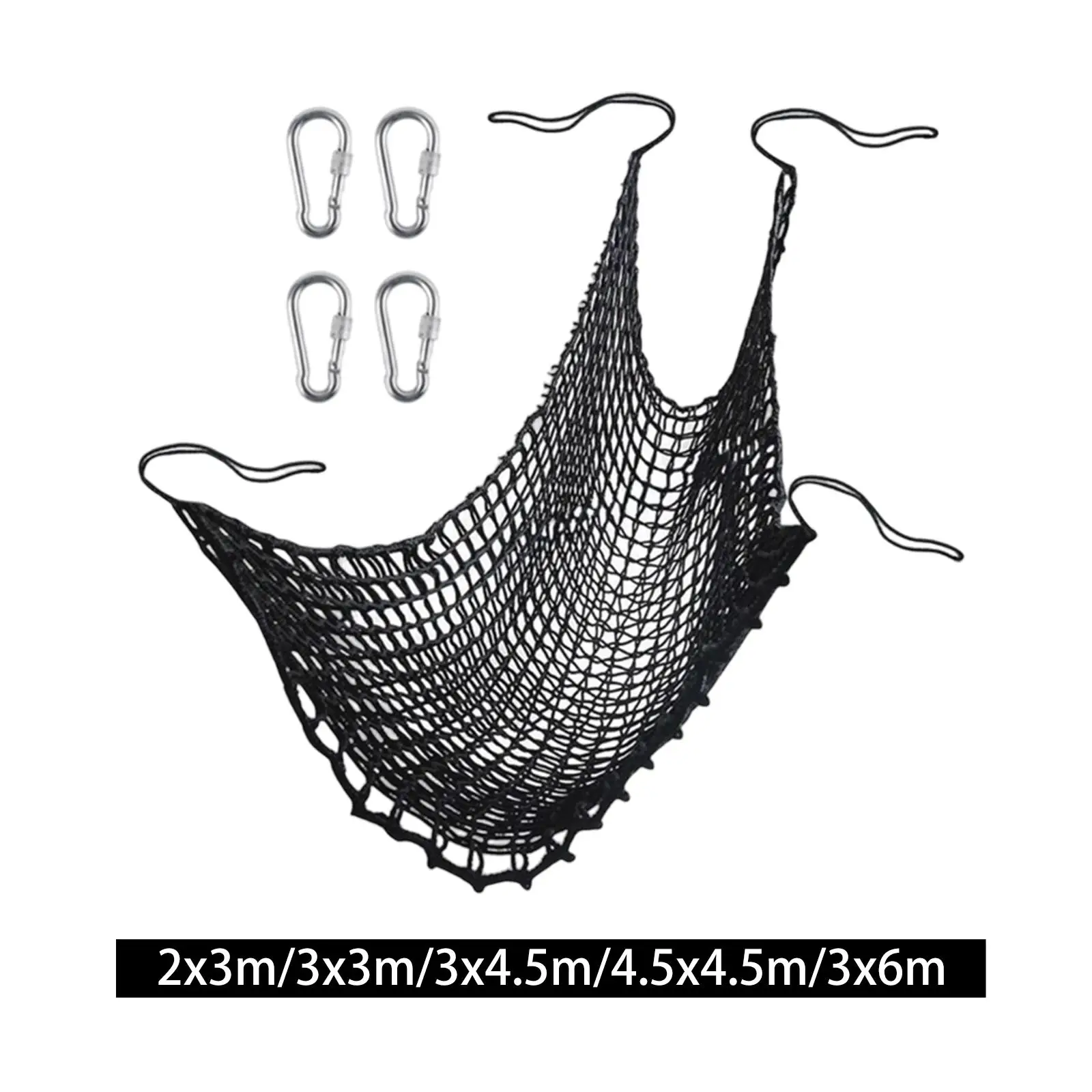 Kids Playground Net Double Layers Protective Net Netting Tough Black Climbing