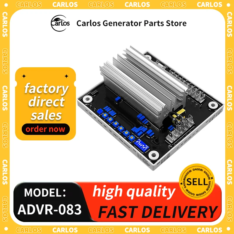 ADVR-083 Generator AVR Hybrid Analog Digital Sensing PMG Brushless Self-excited Alternator Voltage Regulator